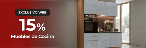 15% - Muebles de cocina.